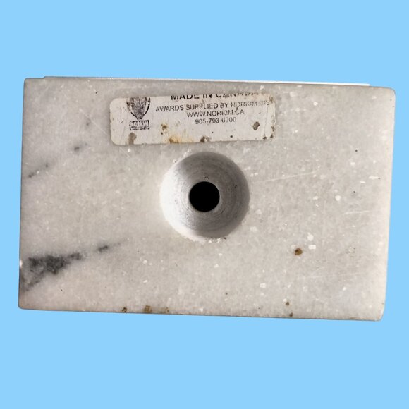 Norkim White Marble Base Trophy Award Craft USKA Colorado State Championships 20 - Picture 2 of 10